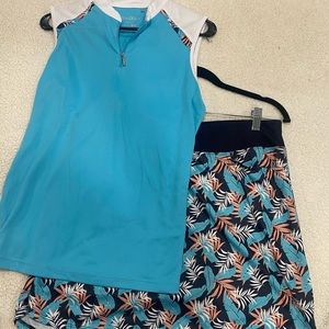 Women’s golf outfit. Top medium, bottom large.